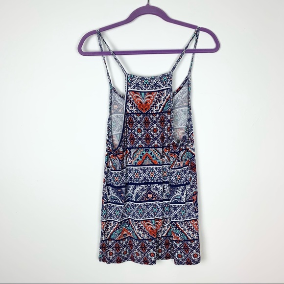 Mudd Patterned Camisole Tank Top Stretchy - Picture 2 of 5